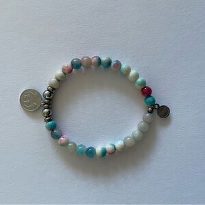 Panda blue and pink bracelet